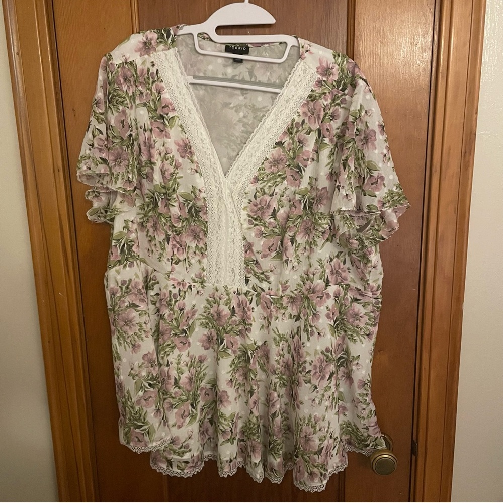 Torrid Floral Blouse